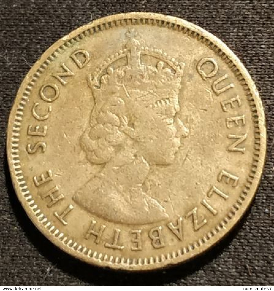 HONG KONG - 10 CENTS 1964 - Elizabeth II - 1ere Effigie - KM 28.1 - ( Tranche De Sécurité ) - Hong Kong