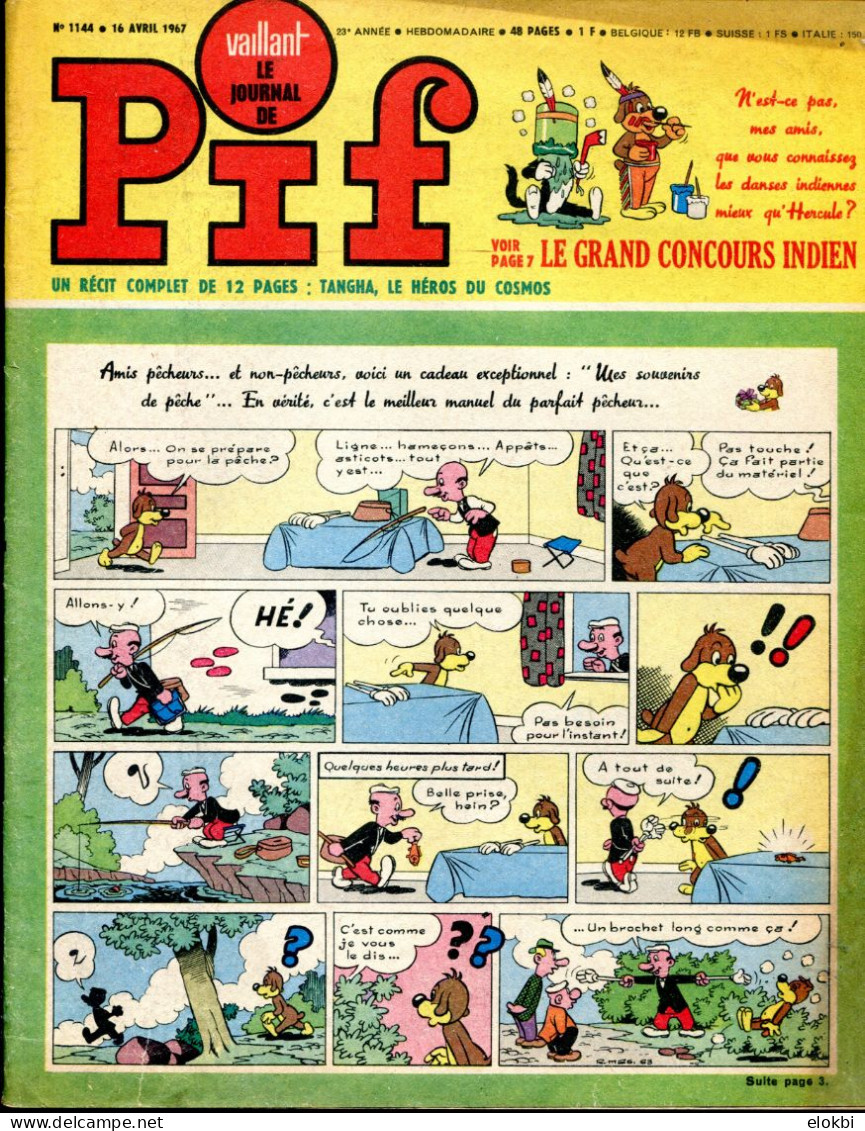 Vaillant Le Journal De Pif N°1144 - Récit Complet Des Pionniers De L'Espérance "La Tête D'épingle" - Vaillant