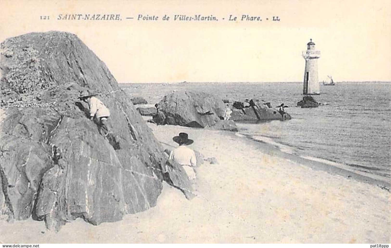 CPA FRANCE ( Phares ) 44 - SAINT NAZAIRE : Pointe De Villes Martin - Le Phare - Loire Atlantique (voir Description) - Vuurtorens