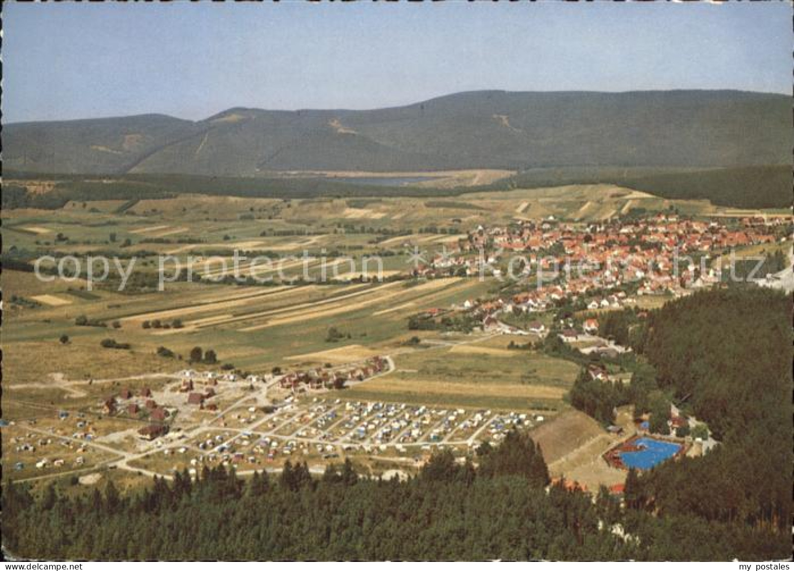 41549537 Wolfshagen Harz Waldgaststaette Im Tannengrund Schwimmbad Fliegeraufnah - Langelsheim