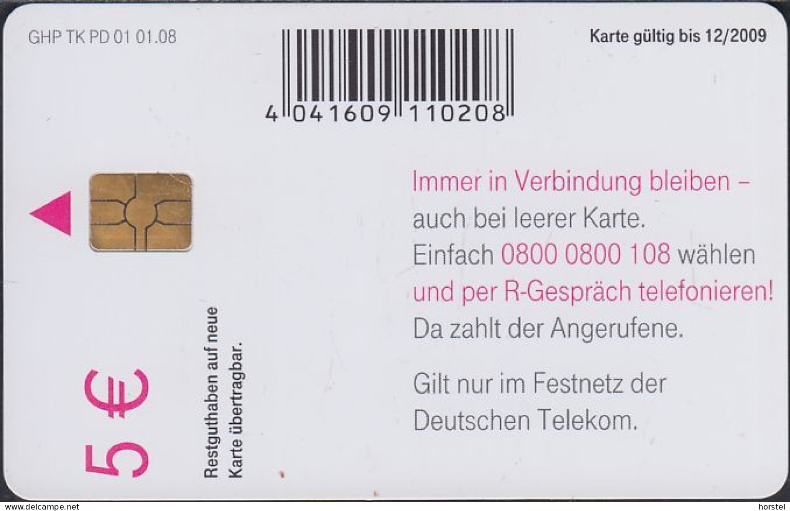 GERMANY PD1/08 - 5 € - Mädchen - GHP 01.08 - P & PD-Series: Schalterkarten Der Dt. Telekom