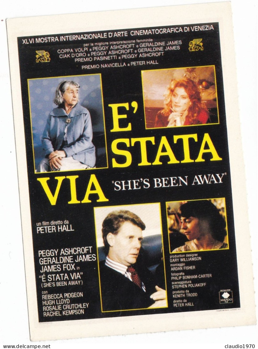 CINEMA - E' STATA VIA - 1989 - PICCOLA LOCANDINA CM. 14X10 - Bioscoopreclame