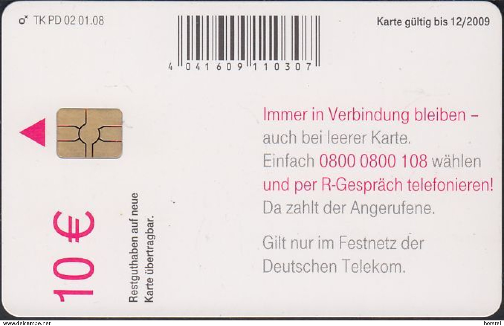 GERMANY PD2/08 - 10 € - Mädchen - 01.08 - P & PD-Serie : Sportello Della D. Telekom