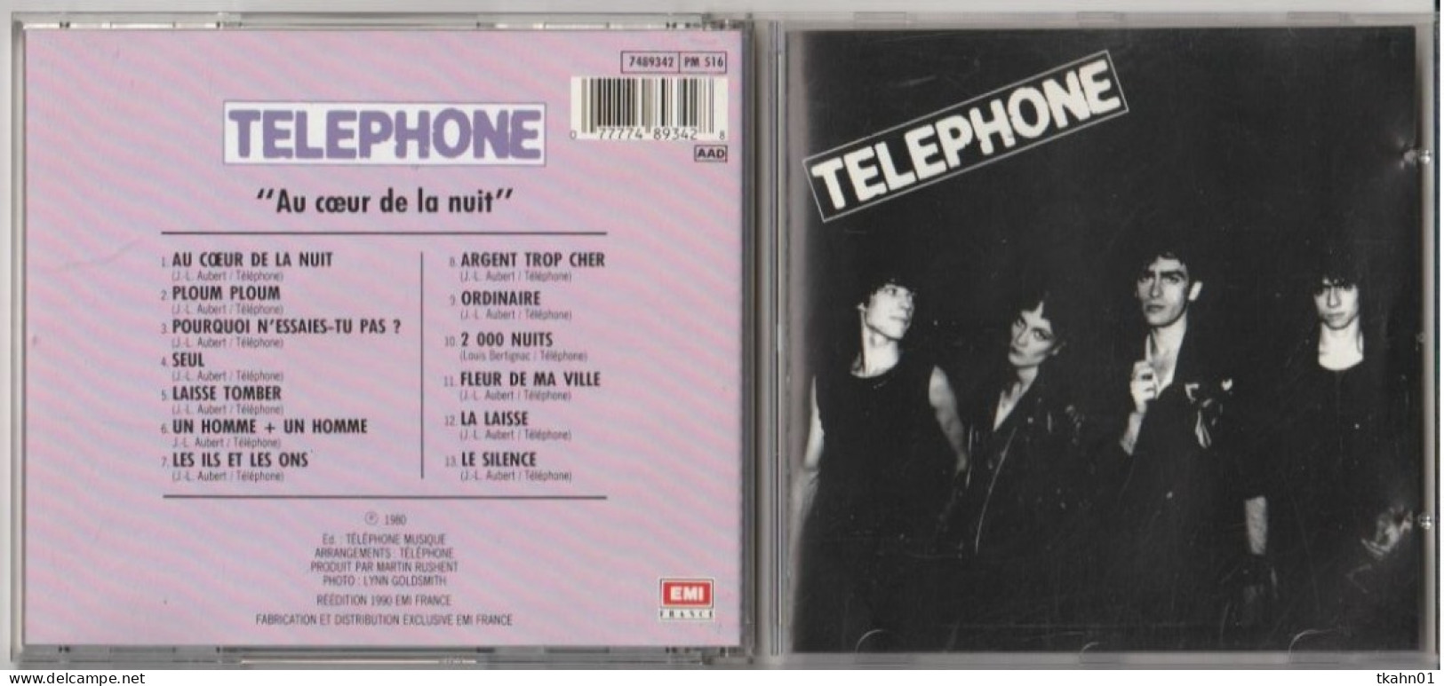 ALBUM  C-D " TELEPHONE  " AU COEUR DE LA NUIT - Other - French Music