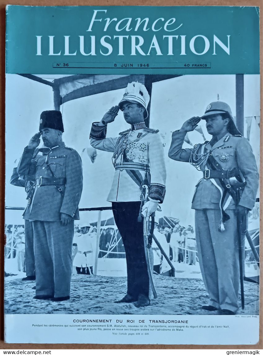 France Illustration N°36 08/06/1946 Expérience De Bikini Opération Carrefour Bombe Atomique/Abdallah 1er Transjordanie - General Issues