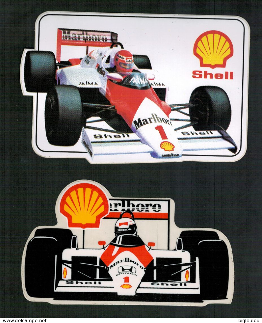 Lot De 2 Autocollants - Stickers - Formule 1 - ( McLaren Et Honda ) - Automobile - F1