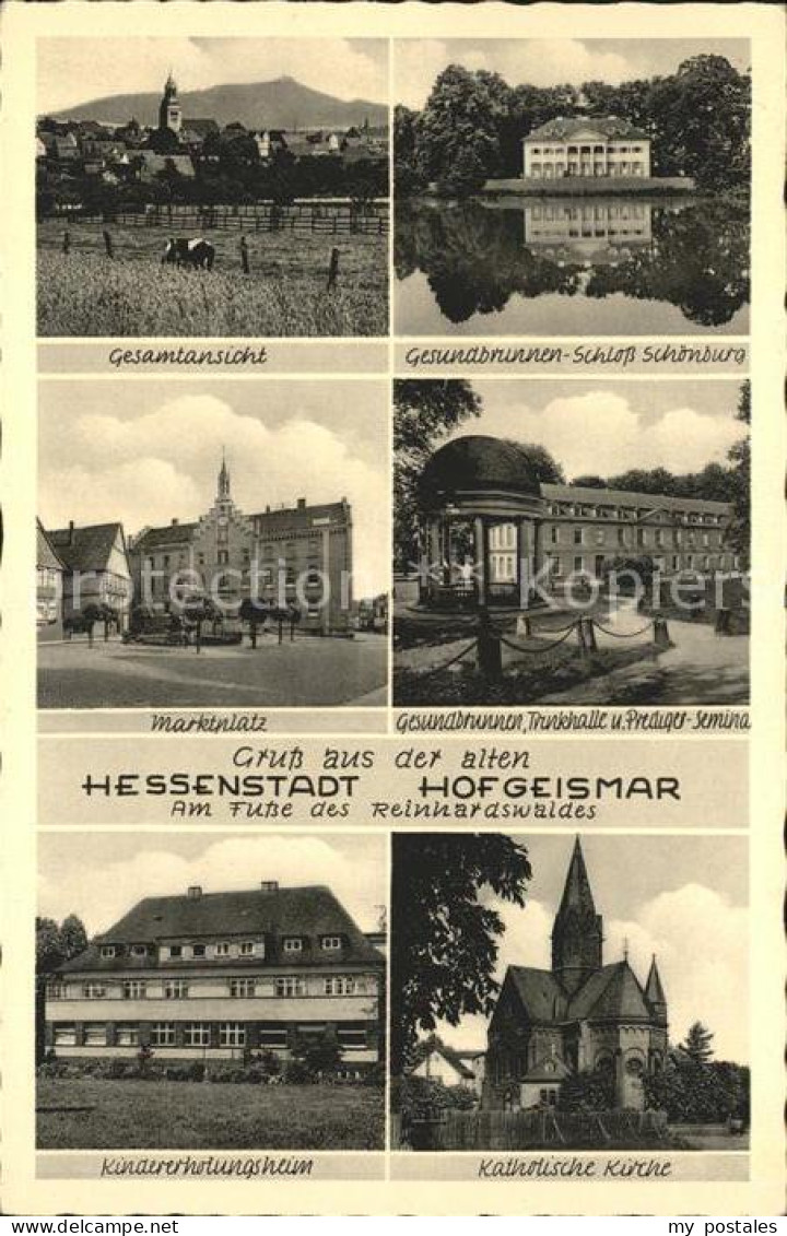 41549043 Hofgeismar Gesundbrunnen Schloss Schoenburg Marktplatz Trinkhalle Predi - Hofgeismar