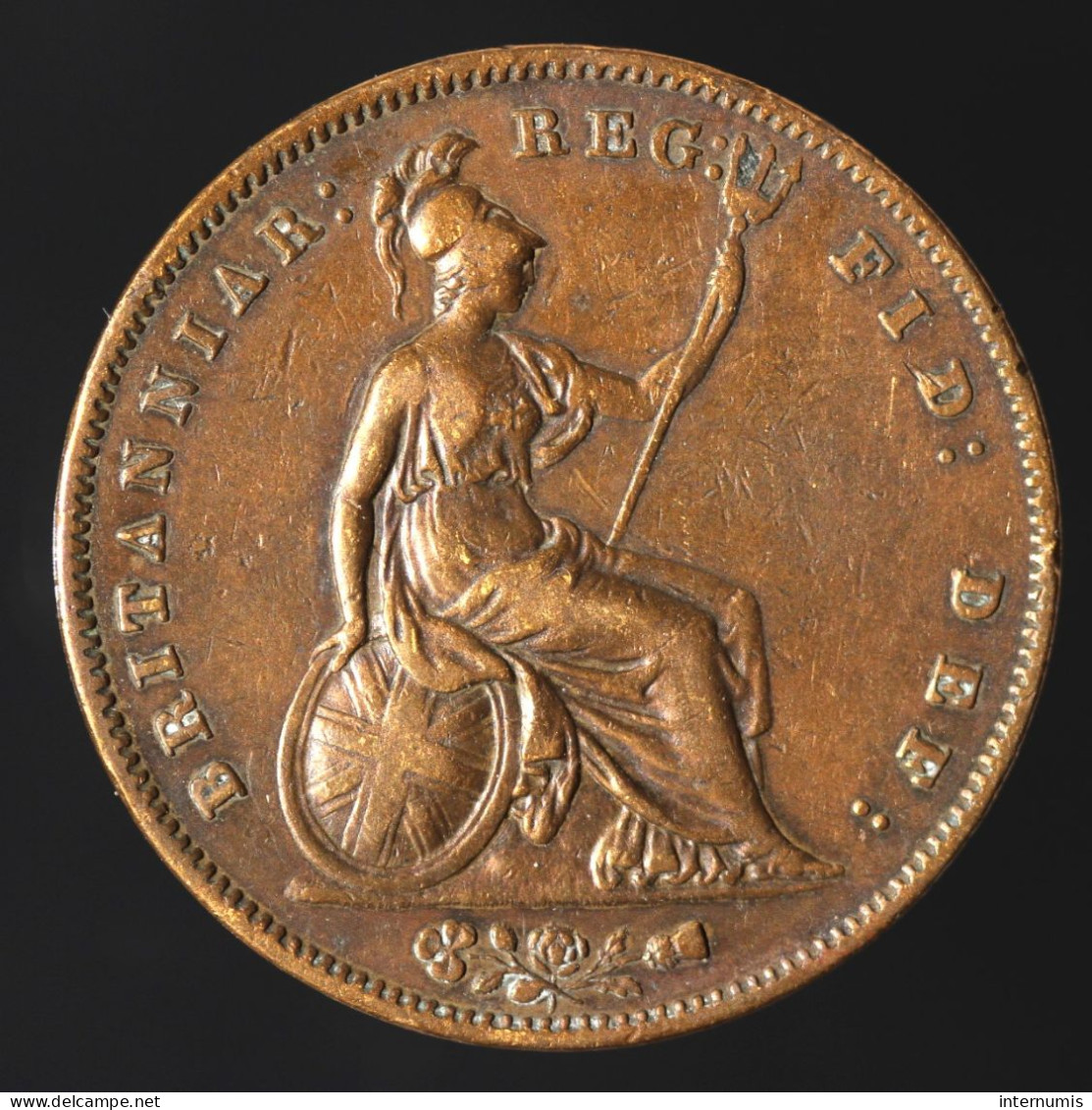 Grande-Bretagne / United Kingdom, Victoria, 1 Penny, 1858, Cuivre (Copper), TTB (EF), KM#739 - D. 1 Penny