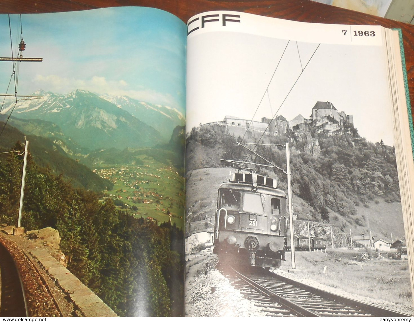 CFF. 23 revues reliées.1/1962 à 11/1963.