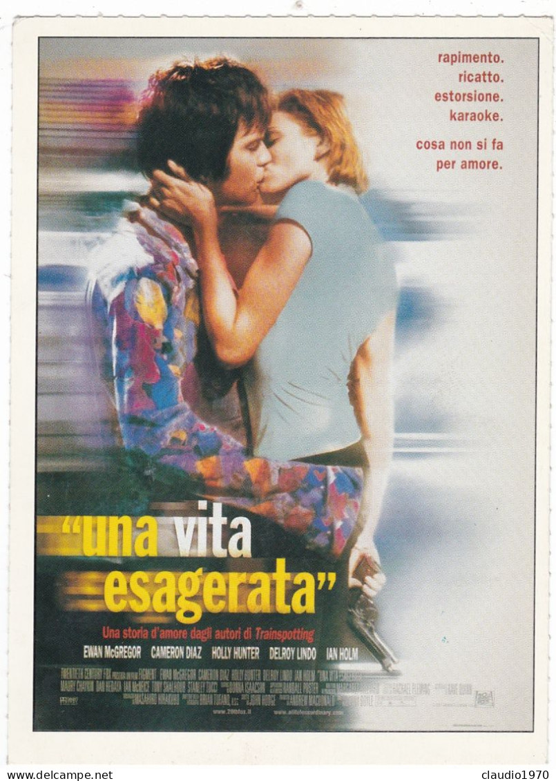 CINEMA - UNA VITA ESAGERATA - 1997 - PICCOLA LOCANDINA CM. 14X10 - Werbetrailer