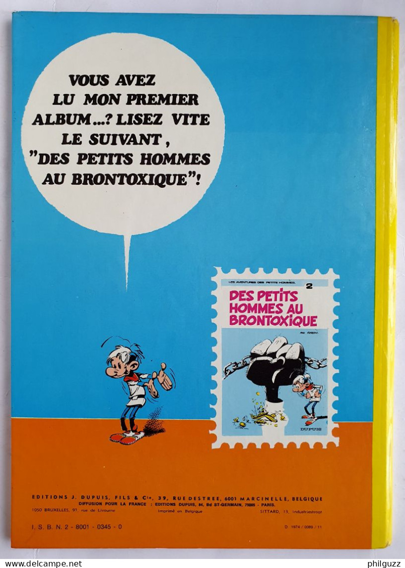 ALBUM BD LES PETITS HOMMES N° 1 L'EXODE SERON EO DUPUIS 1974 - Spirou Et Fantasio