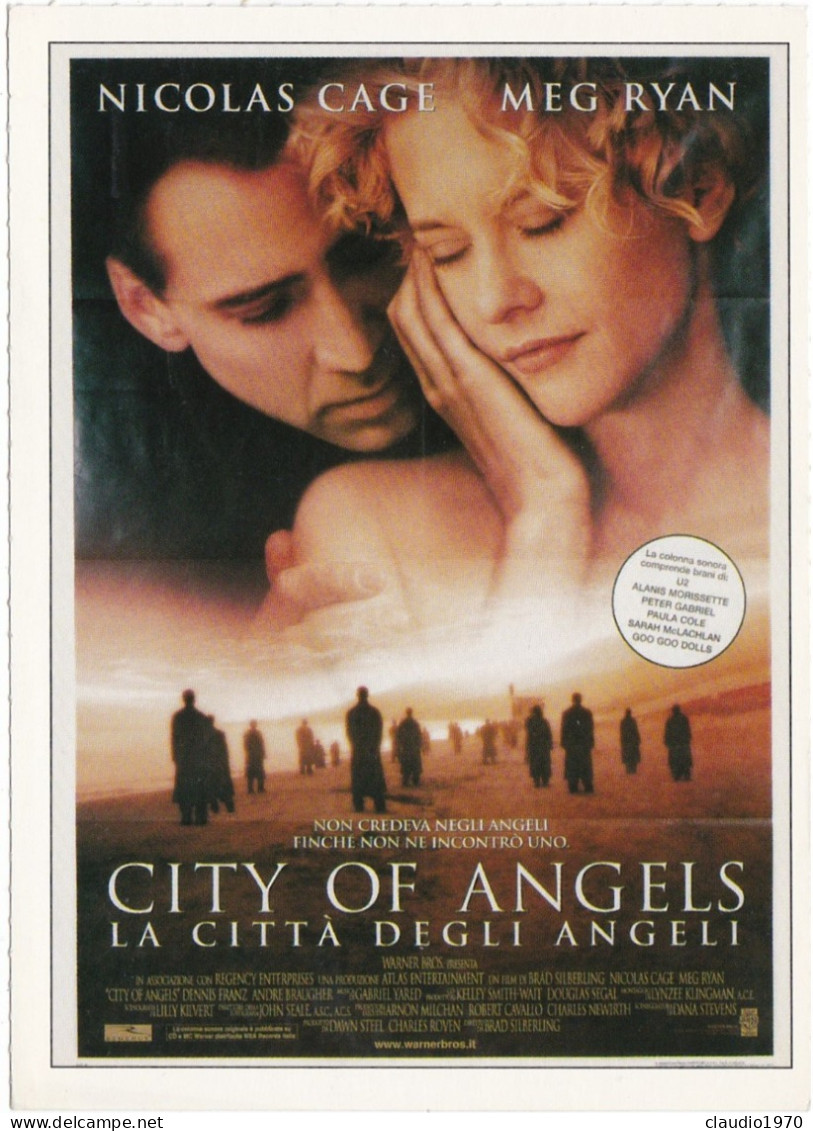 CINEMA - CITY OF ANGELS - LA CITTA' DEGLI ANGELI - 1998 - PICCOLA LOCANDINA CM. 14X10 - Publicidad