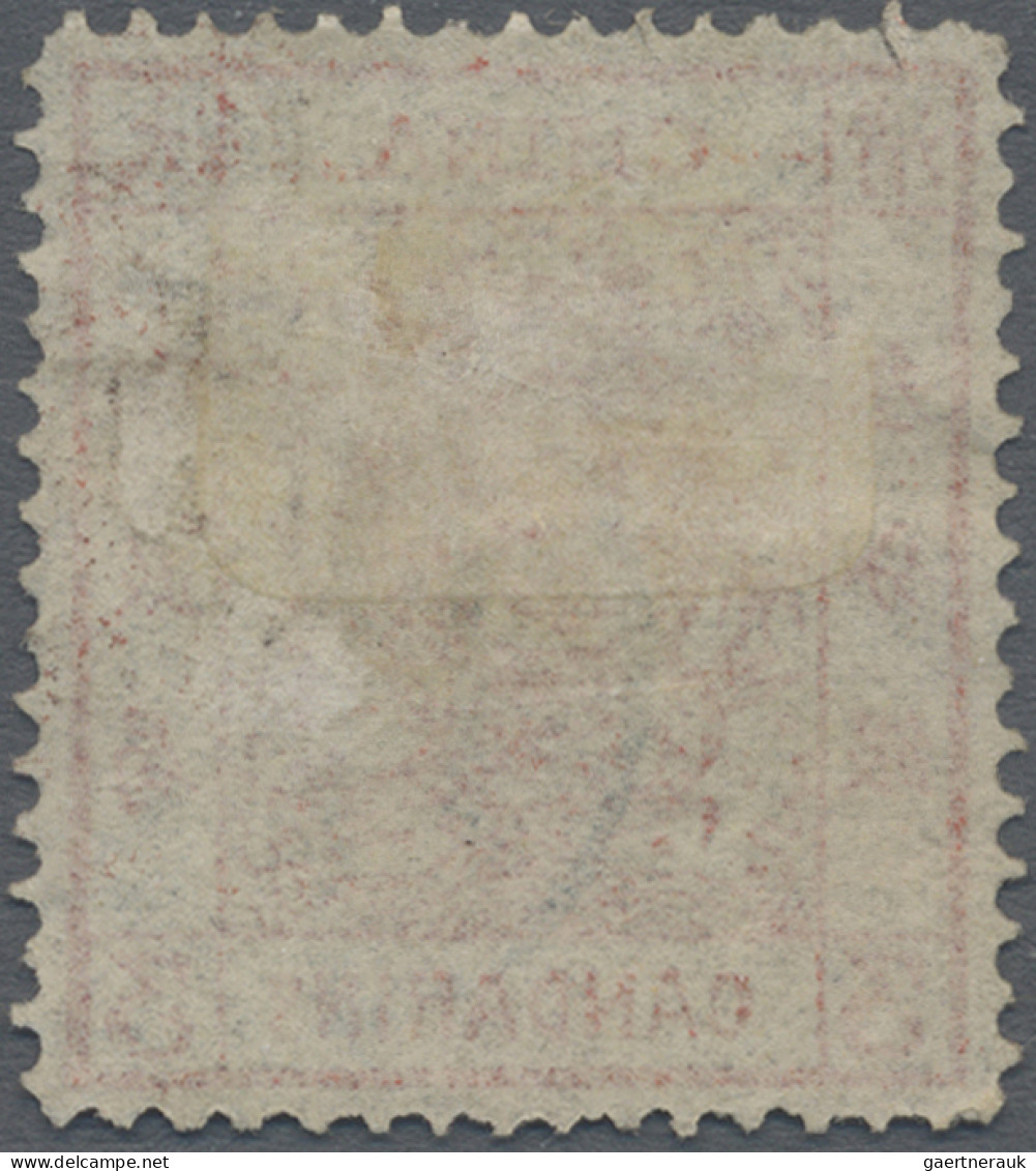 China: 1882, Large Dragon Thick Paper 3 Ca. Red, Canc. Blue Seal - 1912-1949 Republik