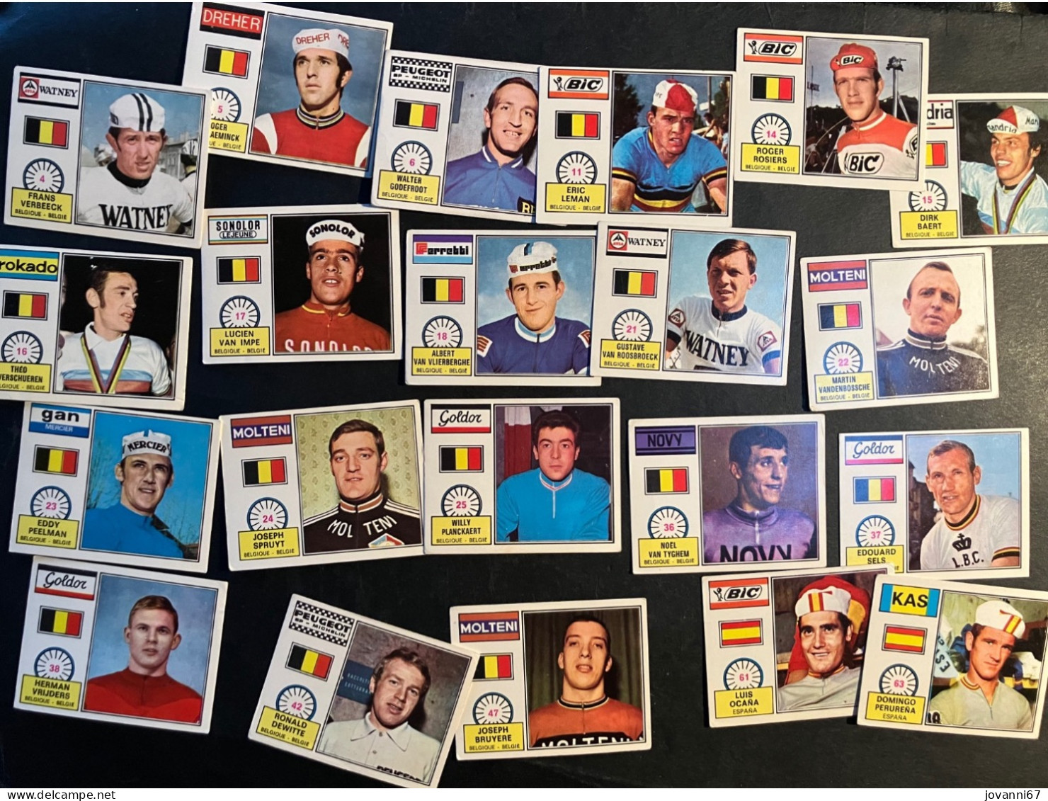 Panini Sprint 72 - 59 Cards  - Cyclisme - Ciclismo -wielrennen - Cyclisme