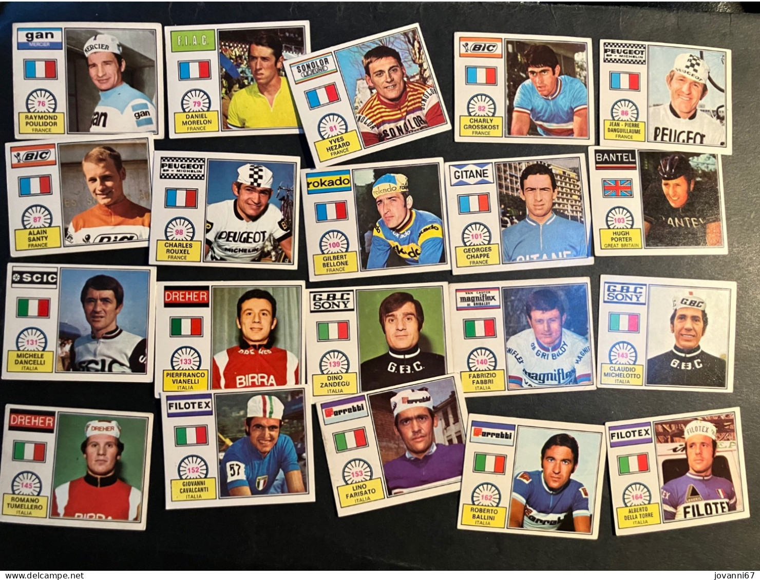 Panini Sprint 72 - 59 Cards  - Cyclisme - Ciclismo -wielrennen - Cyclisme