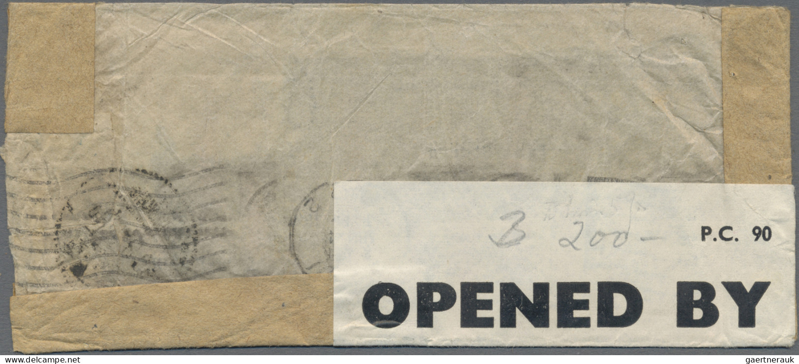 China: 1942/45, Airmail Cover Addressed To London, England Bearing SYS Central T - Briefe U. Dokumente