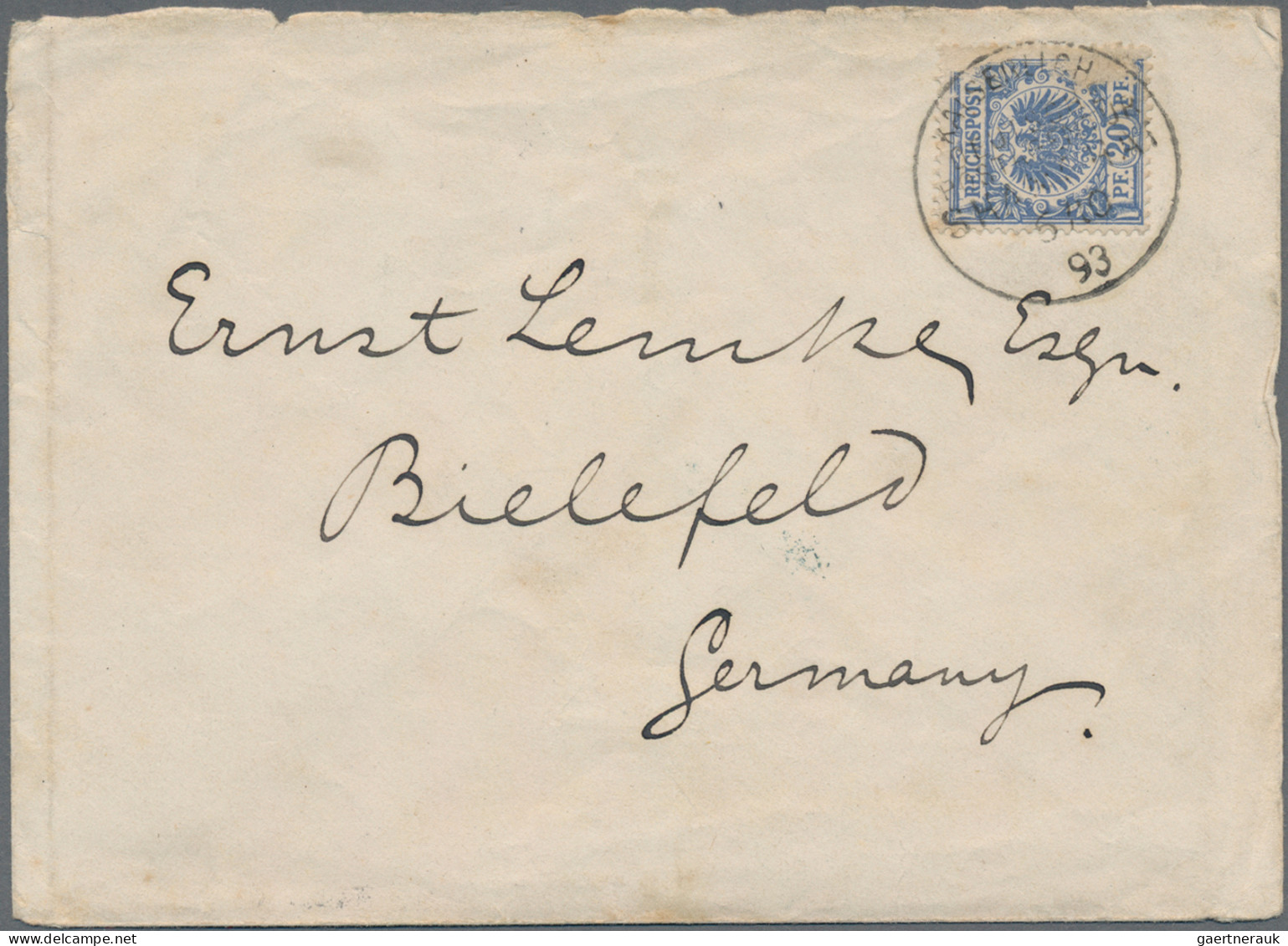 China - Foreign Offices: Germany: Nanking Branch Of Shanghai Local Post, 1893, B - Otros