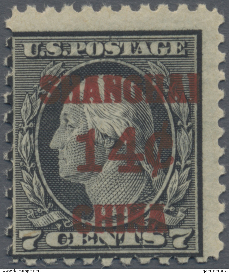 China - Foreign Offices: U.S. Postal Agency: 1919, Shanghai Office, 2c. on 1c. t