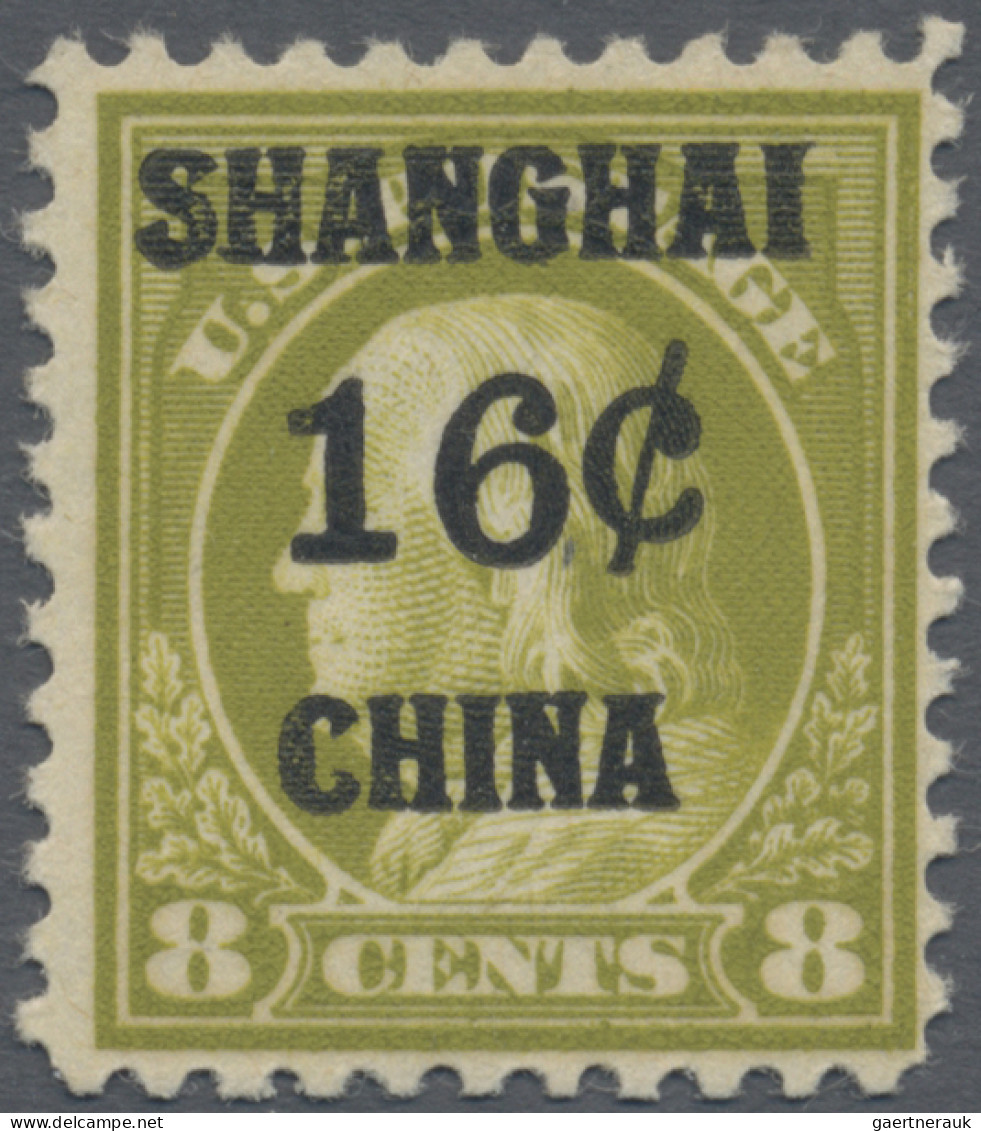 China - Foreign Offices: U.S. Postal Agency: 1919, Shanghai Office, 2c. on 1c. t