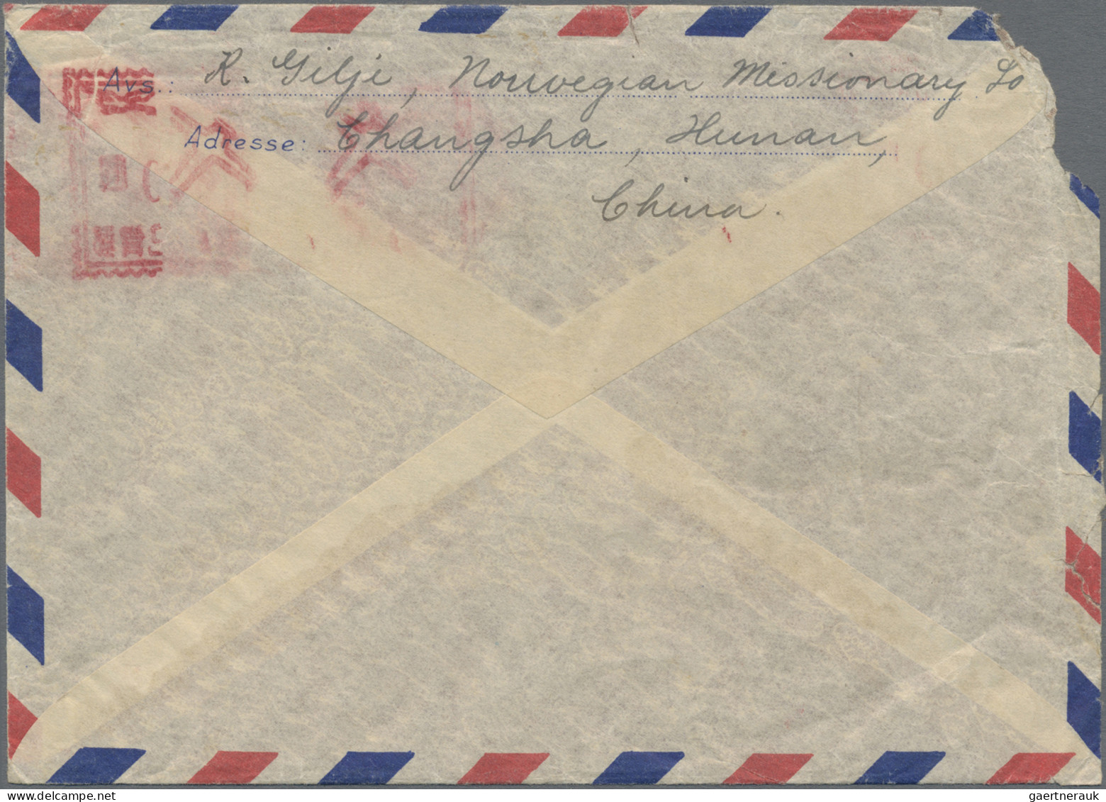 China - Specialities: 1949, Airmail Cover Addressed To Oslo, Norway With Meter F - Sonstige & Ohne Zuordnung