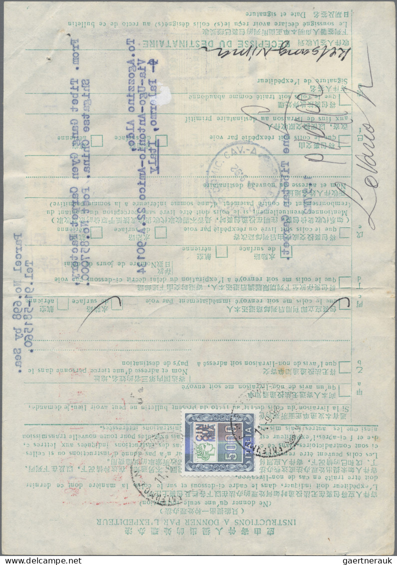 China (PRC): 1991, two foreign mail parcel bulletins from "LHASA" (Tibet) to Pal