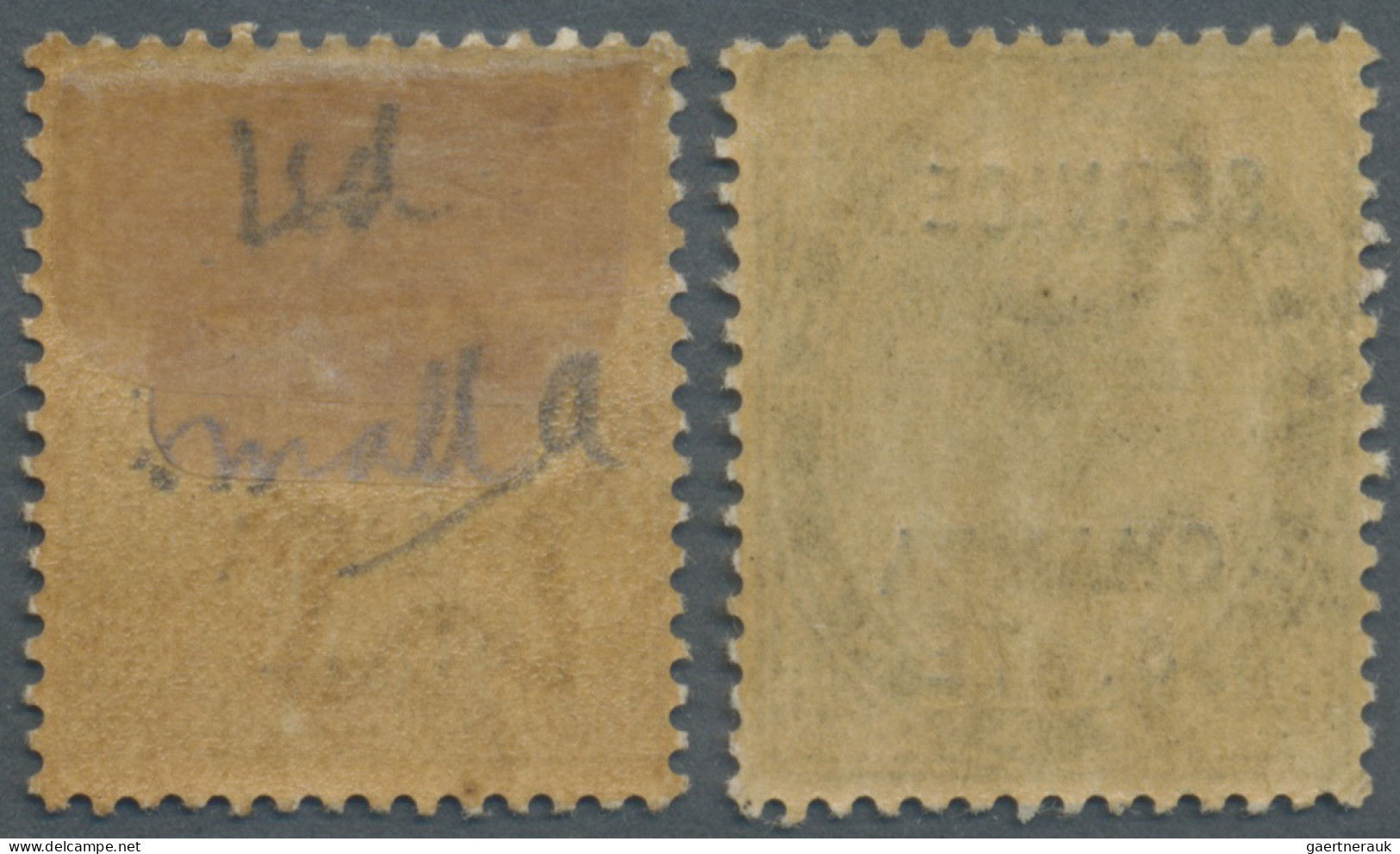 India - States: CHAMBA-Officials 1887-98, ½a Green And 2a Both With Ovpt Variety - Andere & Zonder Classificatie