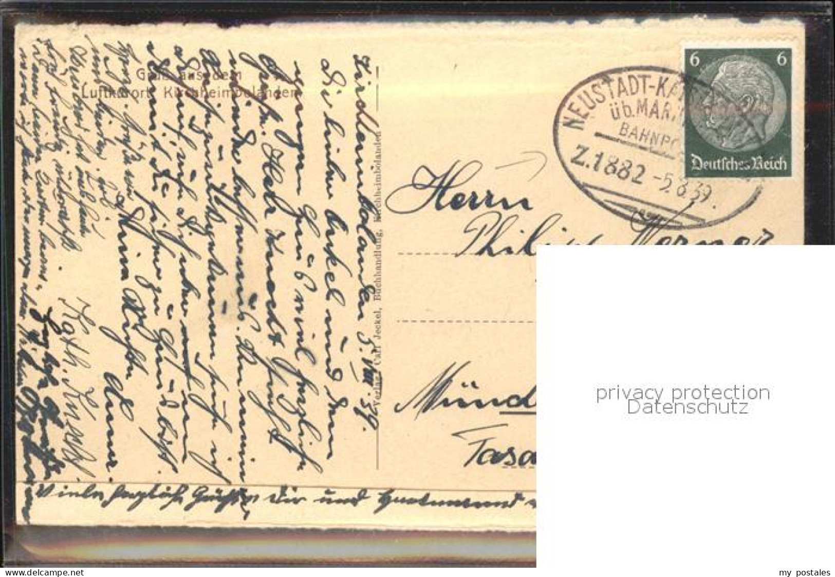 41547673 Kirchheimbolanden Schlossstrasse Oelberg Bahnpost-Stempel Kirchheimbola - Kirchheimbolanden