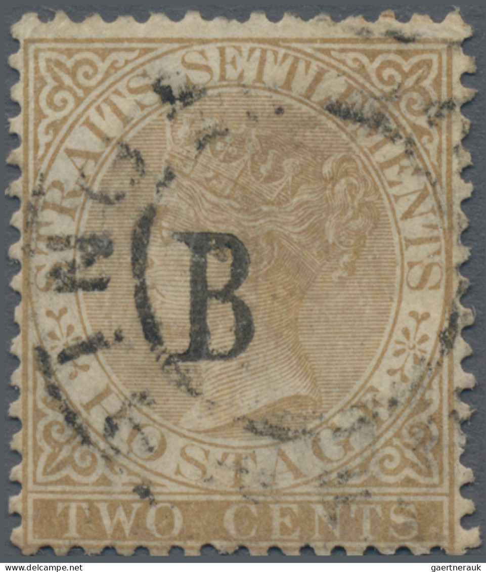 Malayan States - Straits Settlements - Post In Bangkok: 1883/85, 2 Cents Of Stra - Straits Settlements