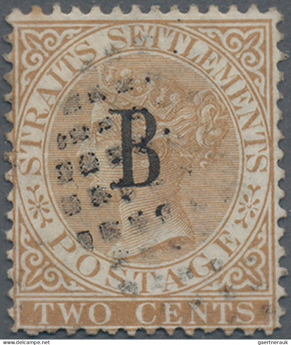 Malayan States - Straits Settlements - Post In Bangkok: 1882 QV 2c. Brown, Wmk C - Straits Settlements