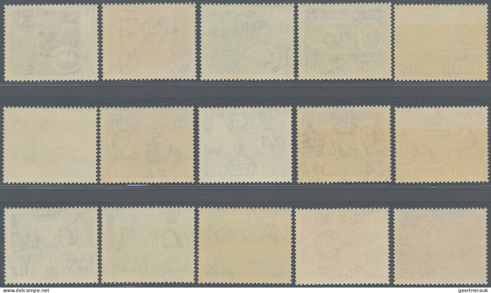 North Borneo: 1950/56, KGVI And QEII Pictorial Definitives, Three Complete Sets - Nordborneo (...-1963)