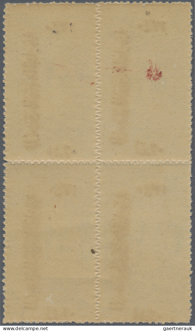 Saudi Arabia - Postage Dues: 1921 Hejaz Postage Due 1pi. Blue, Zig-zag Roulette - Saudi Arabia