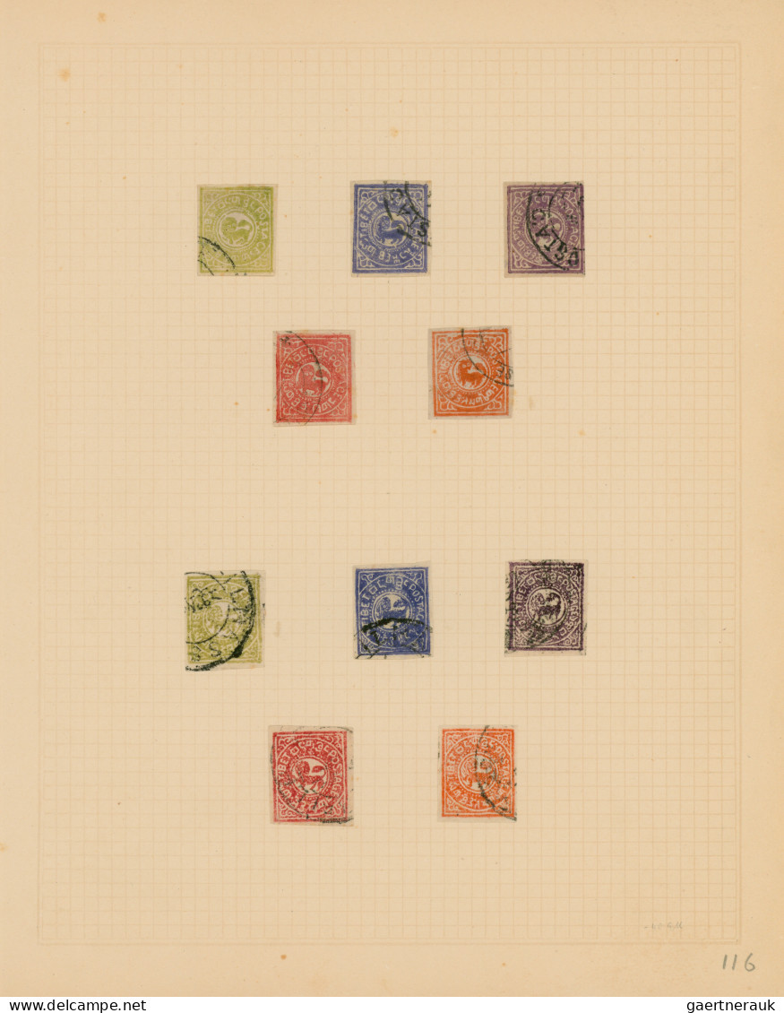 Tibet: 1912-1930's Ca.: Two Sets Of Five From 1/6 T. To 1 T. Including Colour Sh - Sonstige - Asien