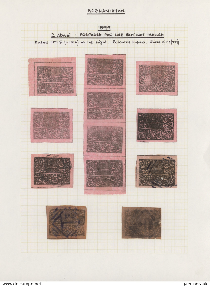 Afghanistan: 1871/1899: Collection of more than 160 stamps and three covers, fro