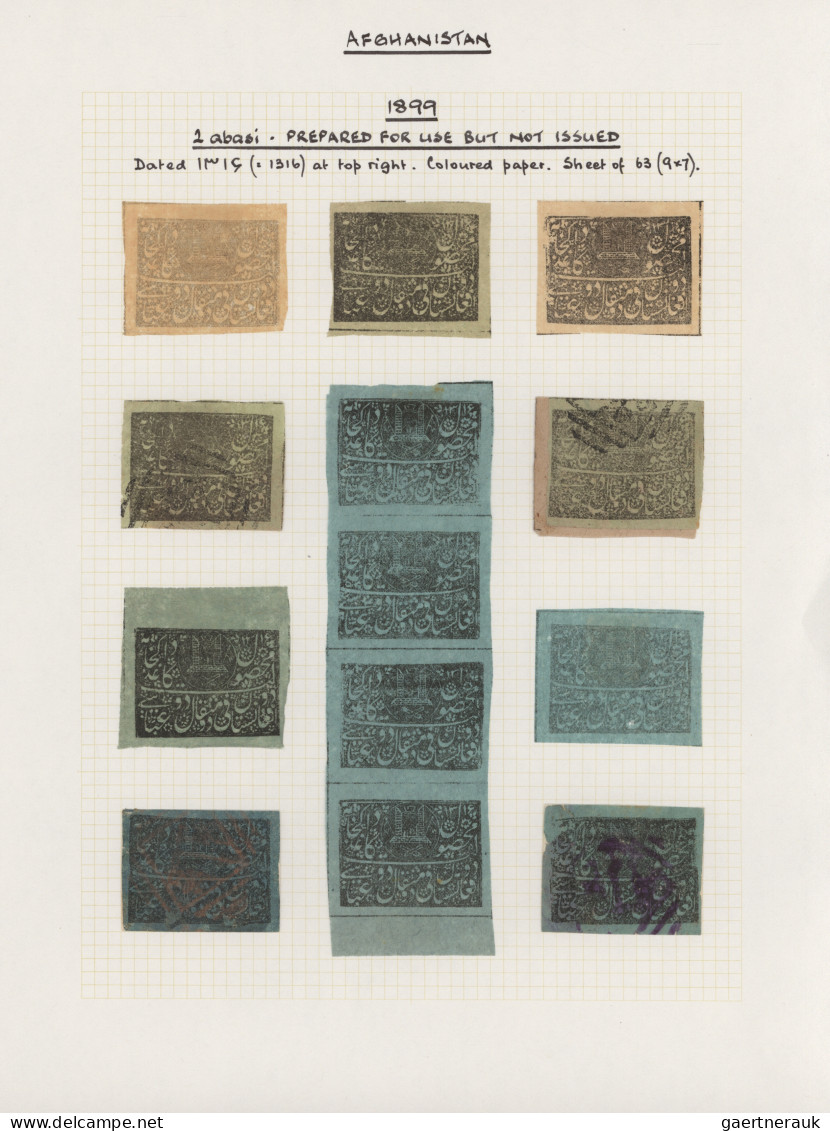 Afghanistan: 1871/1899: Collection of more than 160 stamps and three covers, fro