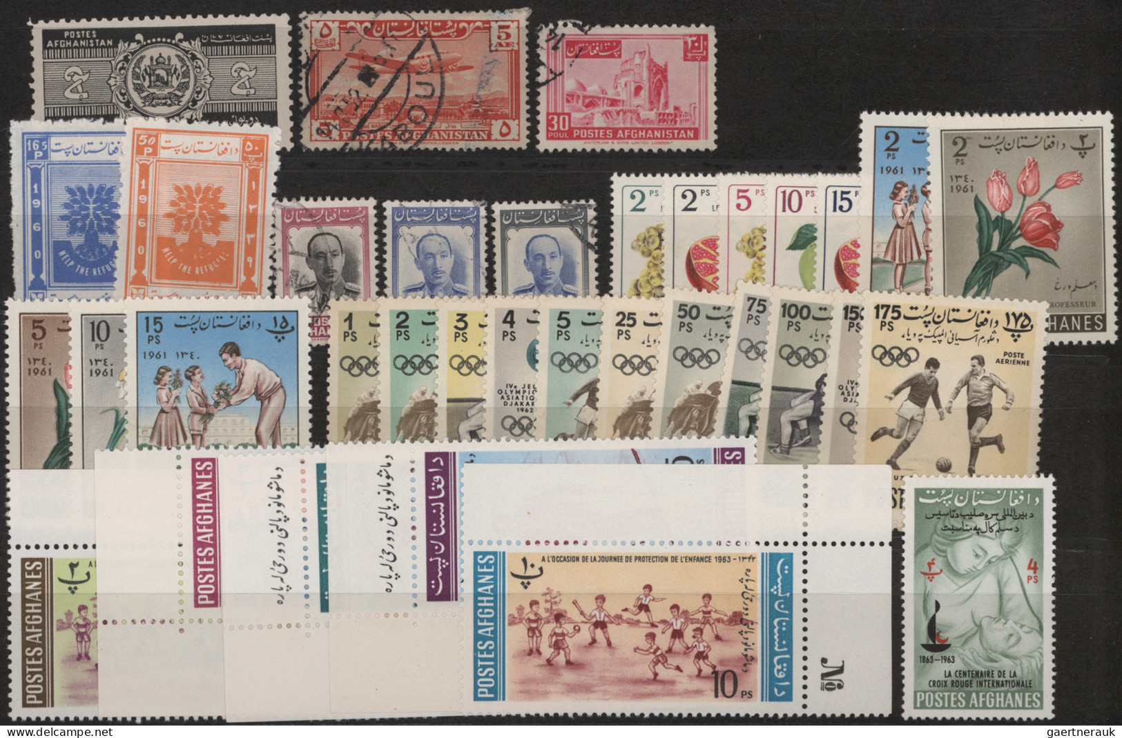 Afghanistan: 1910/1960's ca.: Collection and accumulation of mint and used stamp