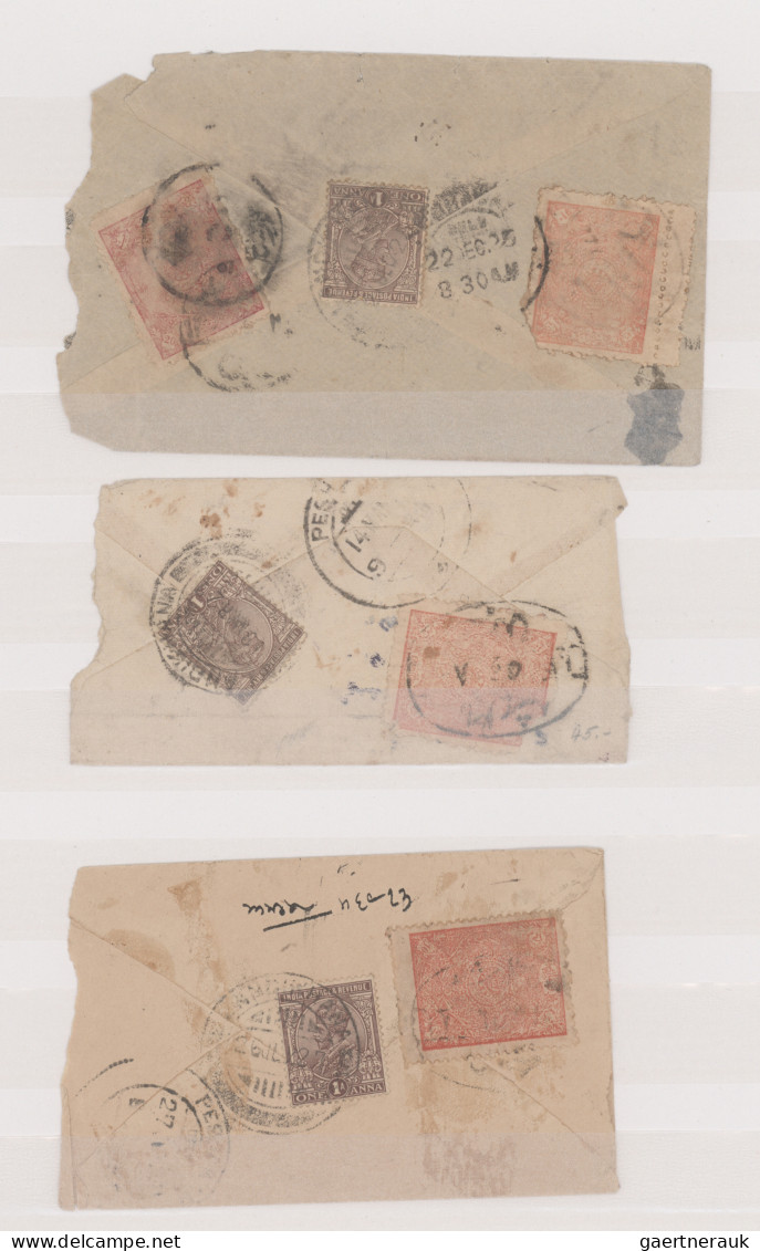 Afghanistan: 1926/1927, Assortment Of 25 Covers Bearing Frankings Of 1921-1927 D - Afganistán