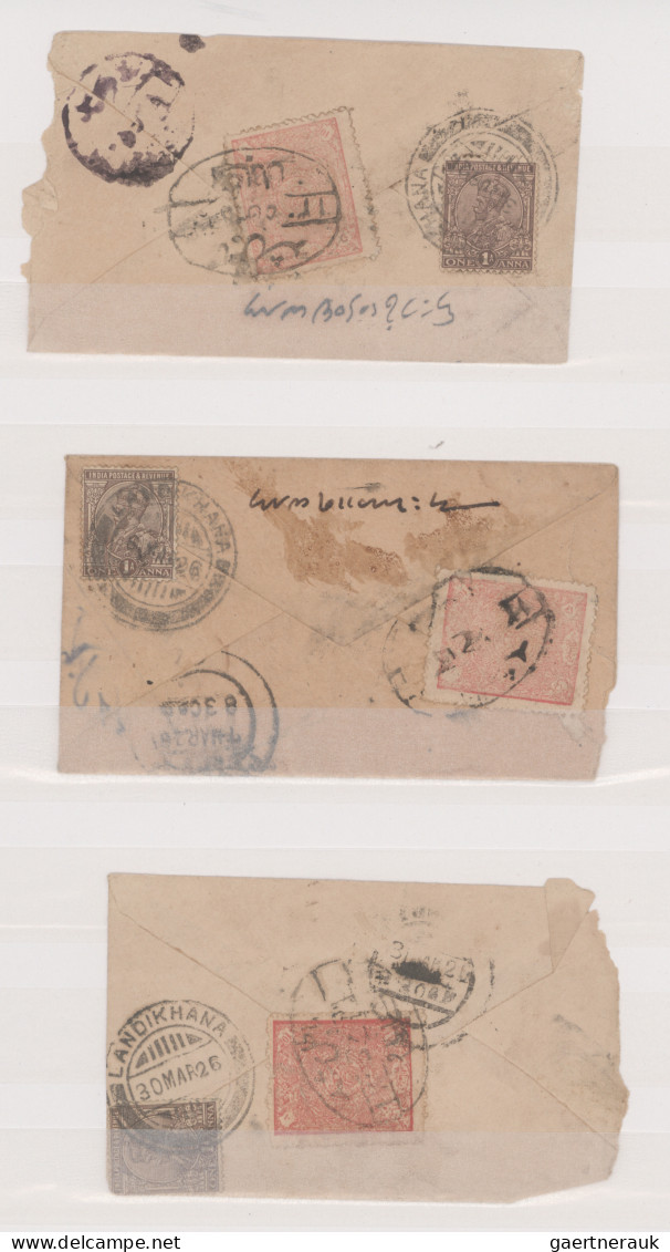 Afghanistan: 1926/1927, Assortment Of 25 Covers Bearing Frankings Of 1921-1927 D - Afganistán