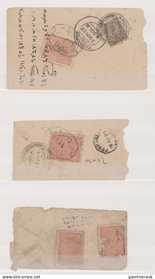 Afghanistan: 1926/1927, Assortment Of 25 Covers Bearing Frankings Of 1921-1927 D - Afganistán