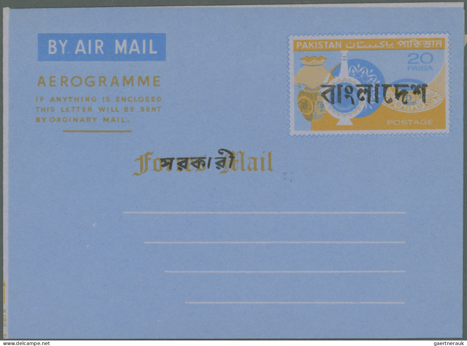 Bangladesch - postal stationery: 1972/1992, comprehensive collection of apprx. 8