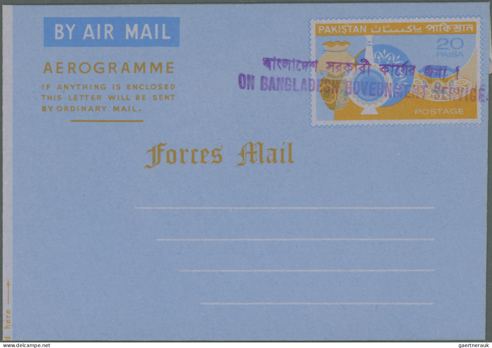 Bangladesch - postal stationery: 1972/1992, comprehensive collection of apprx. 8