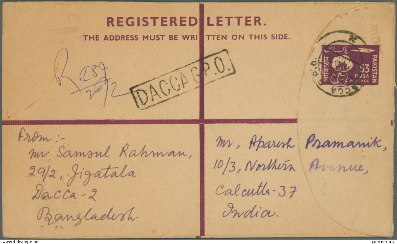 Bangladesch - postal stationery: 1972/1992, comprehensive collection of apprx. 8