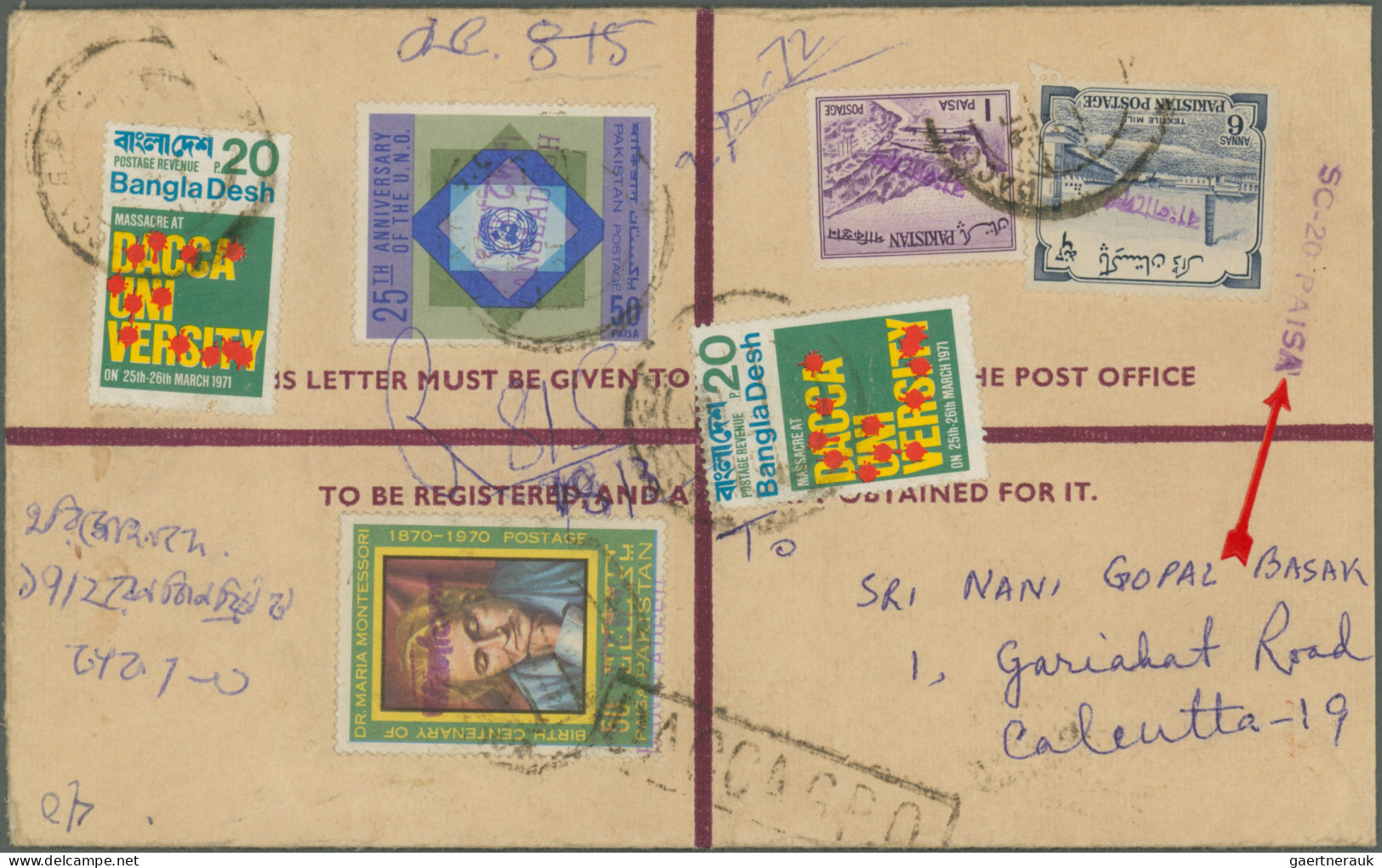 Bangladesch - postal stationery: 1972/1992, comprehensive collection of apprx. 8