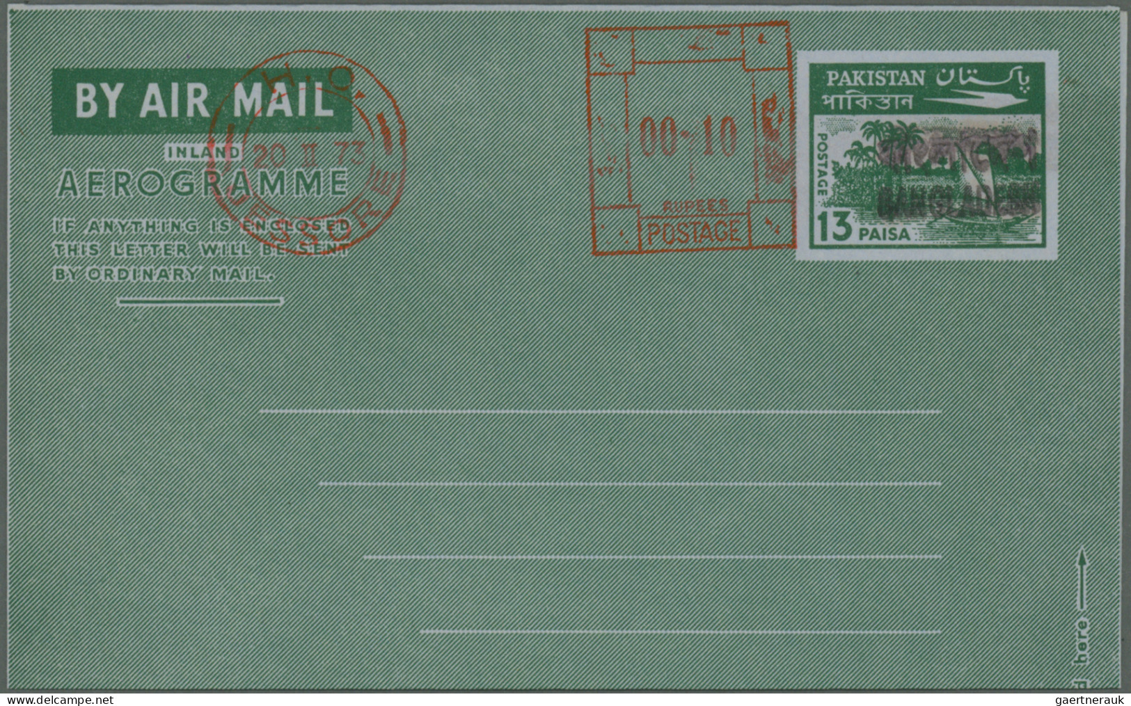 Bangladesch - postal stationery: 1972/1992, comprehensive collection of apprx. 8