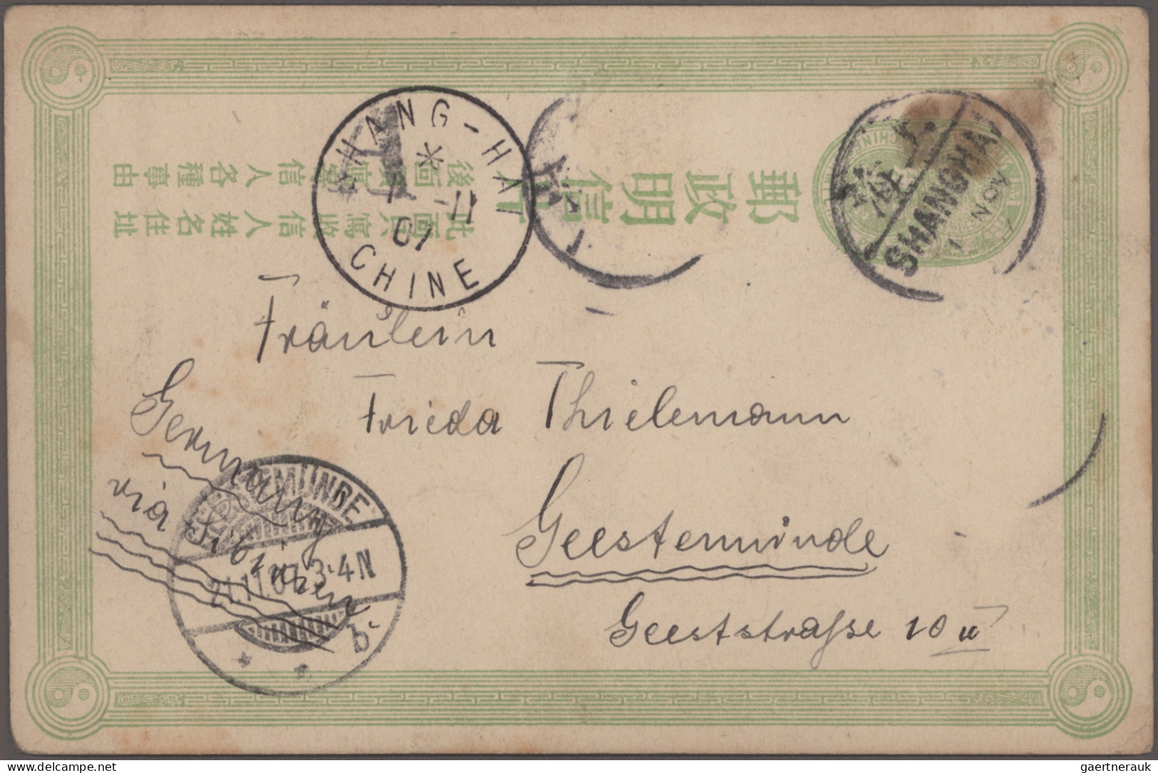 China - Postal stationery: 1897/1936, lot of stationery unused mint (10, inc. 19