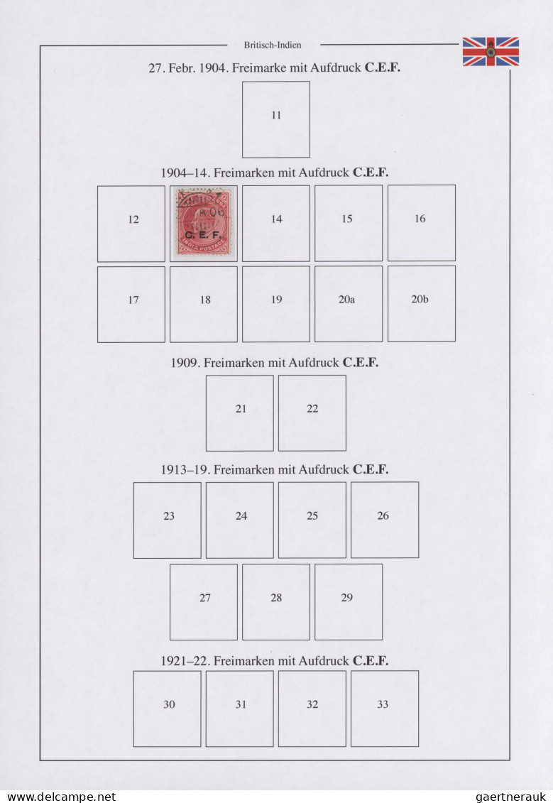 China - Foreign Offices: British India, Military Mail, 1900/1901, Group Of Stamp - Otros