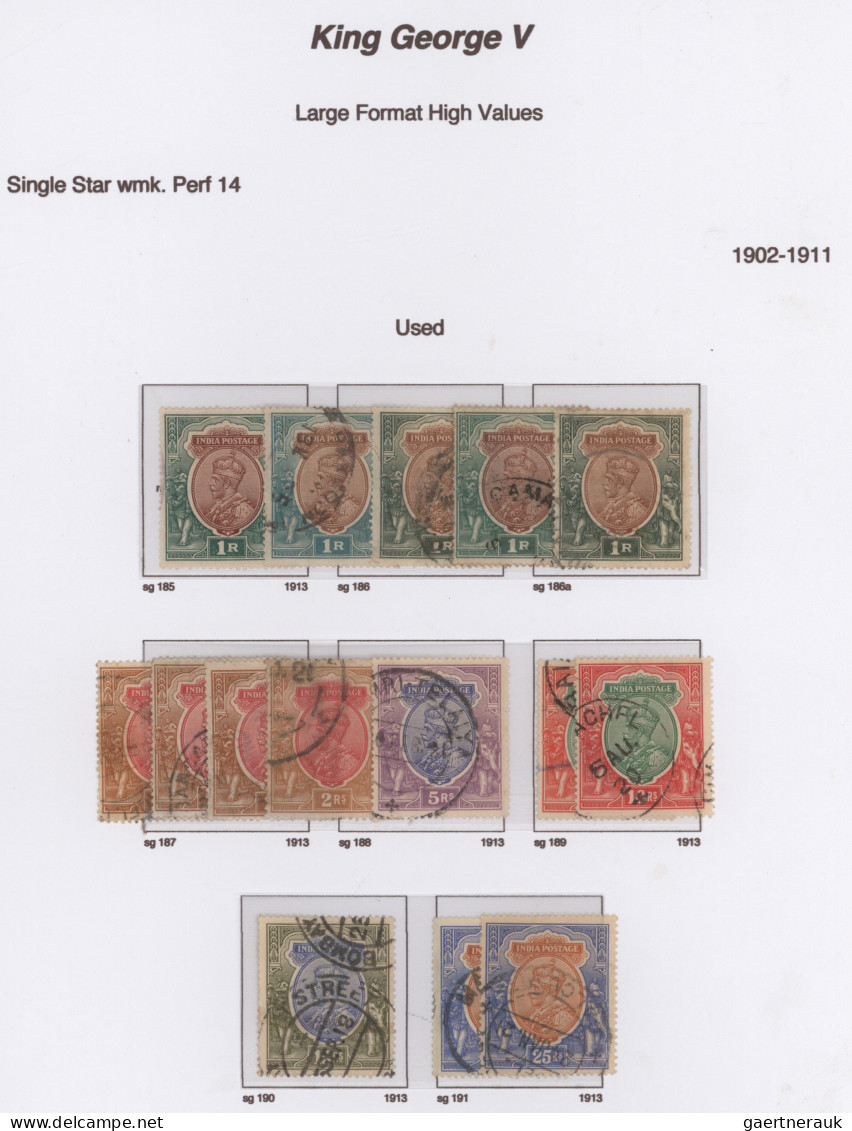 India: 1854/1968, India+states, sophisticed used and unused collection/balance i