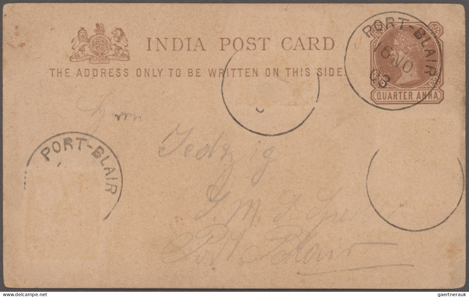 India - Postal Stationery: 1850's-1960's (c.): About 150 Postal Stationery Items - Non Classés