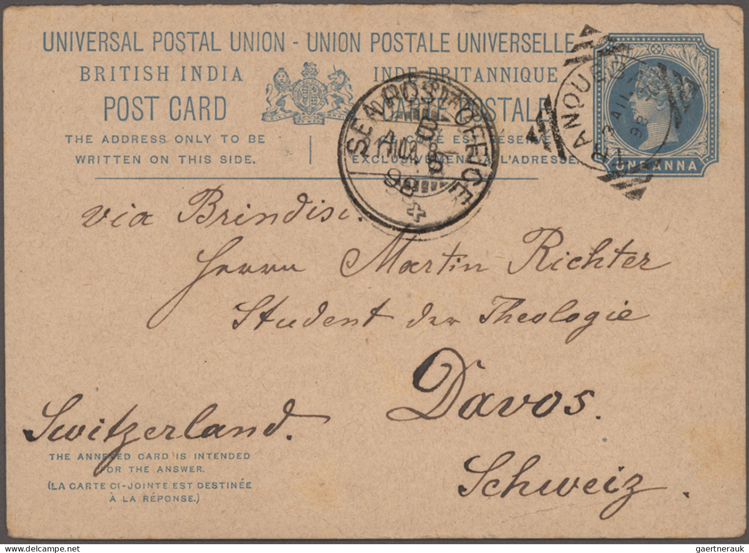 India - Postal Stationery: 1850's-1960's (c.): About 150 Postal Stationery Items - Non Classés