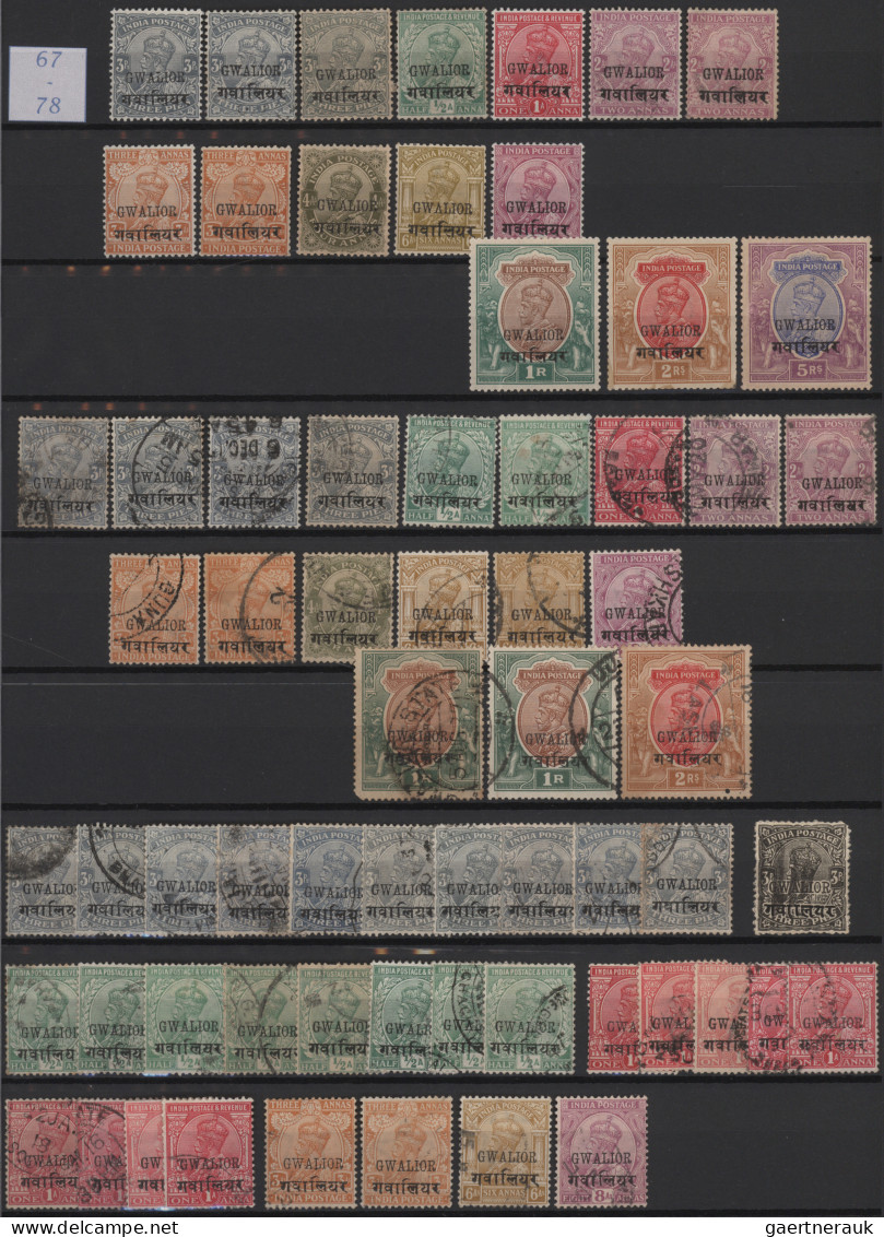 India - States: 1884/1949 Comprehensive Collection And Accumulation Of About 170 - Autres & Non Classés