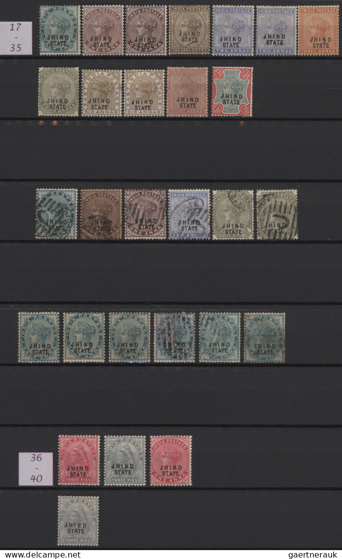 India - States: 1884/1949 Comprehensive Collection And Accumulation Of About 170 - Autres & Non Classés